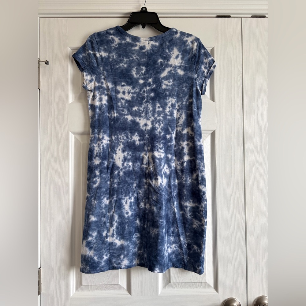 GAP Blue Tie-Dye T-shirt Dress - Picture 2 of 4